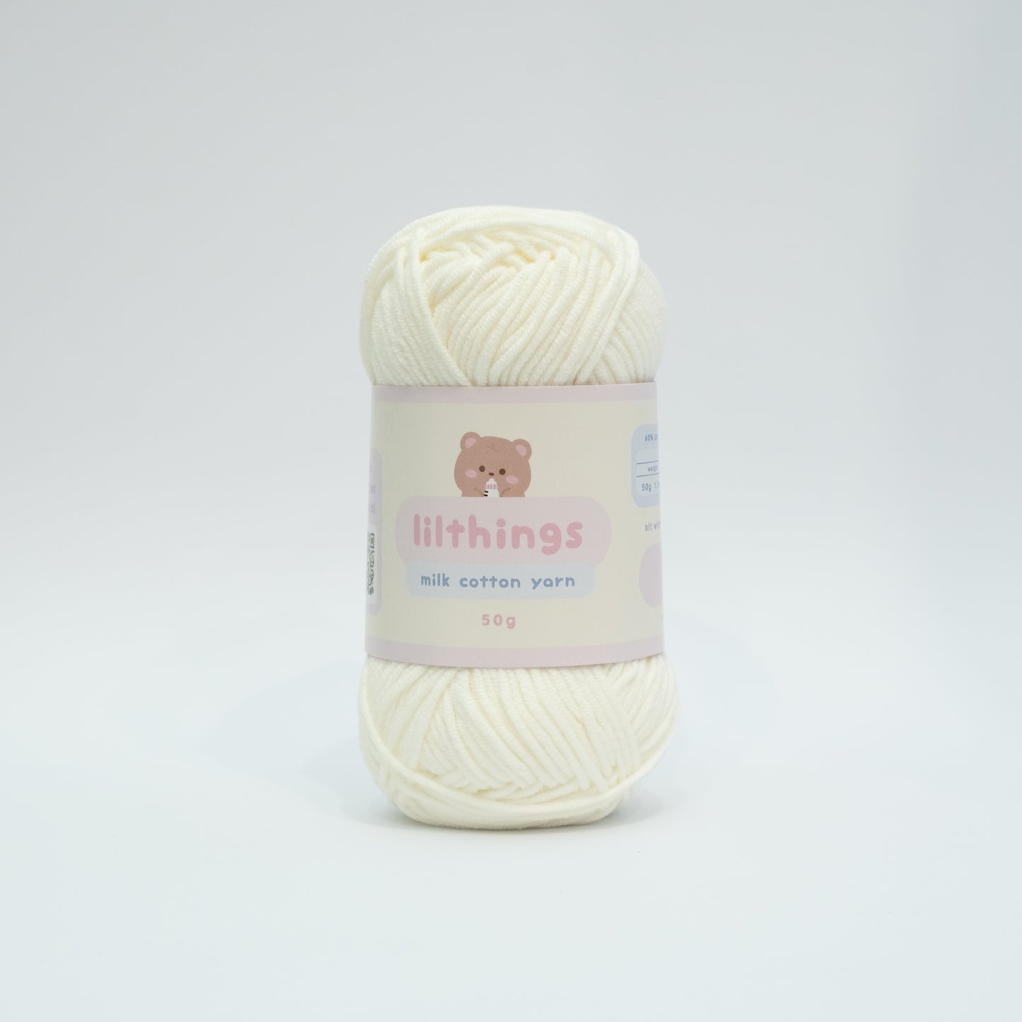 PRE-ORDER 50g milk cotton yarn