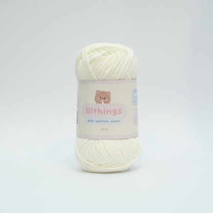 PRE-ORDER 50g milk cotton yarn