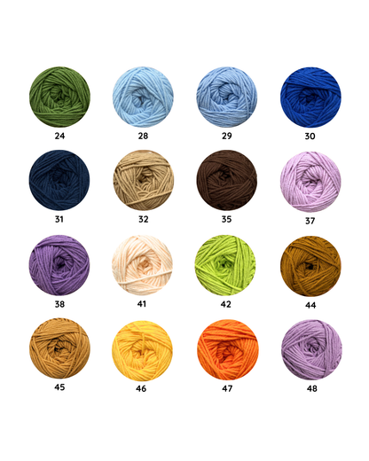 PRE-ORDER 50g milk cotton yarn