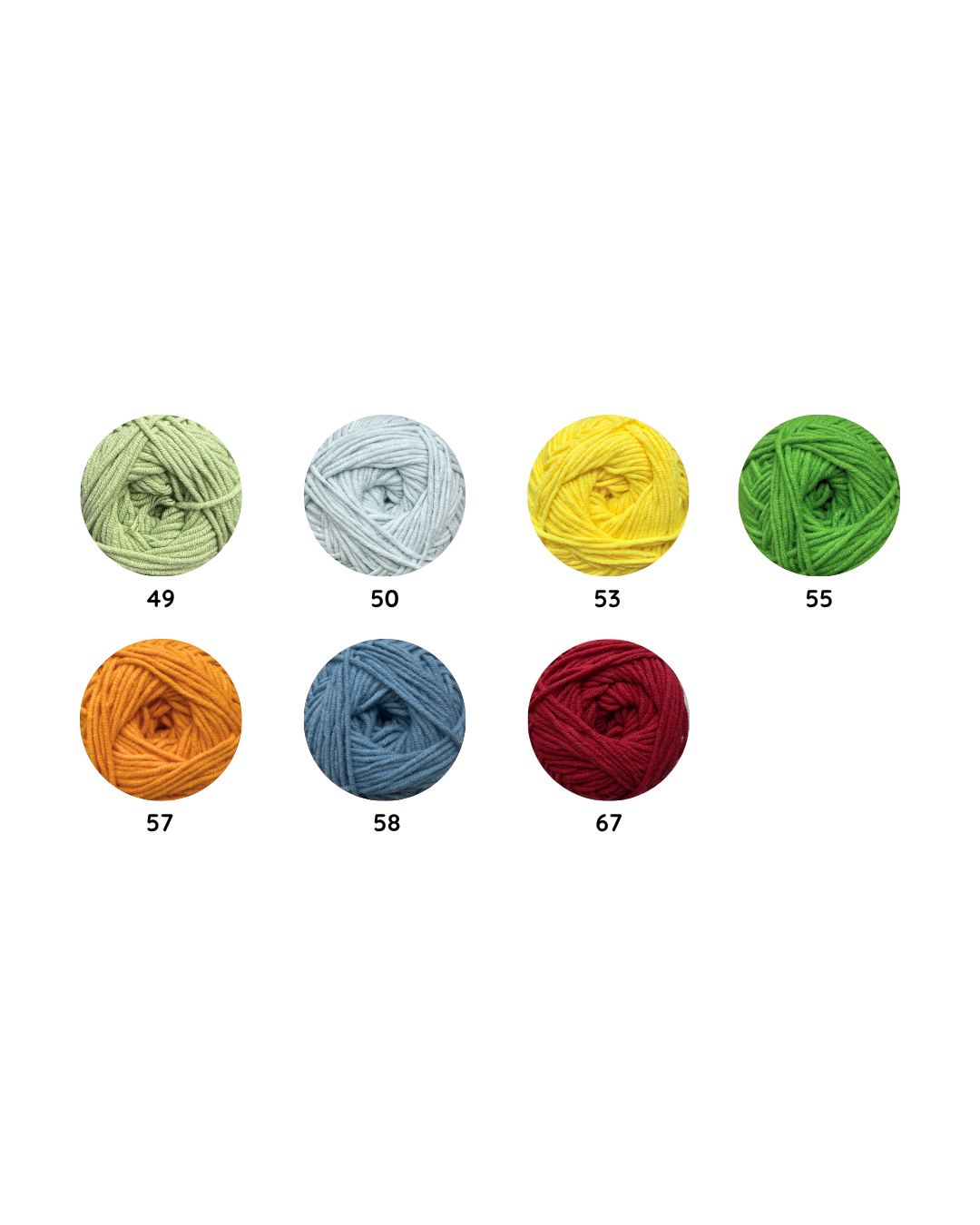 PRE-ORDER 50g milk cotton yarn