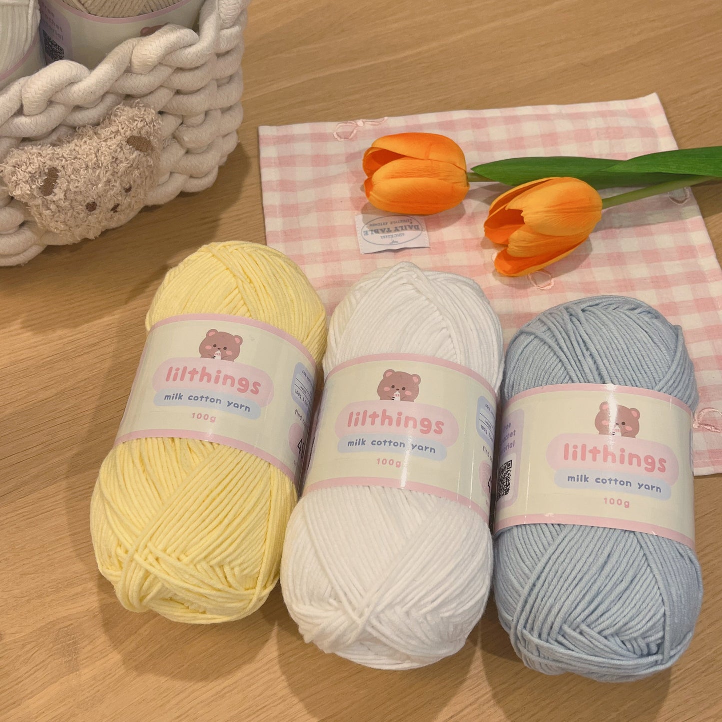 PRE-ORDER milk cotton yarn